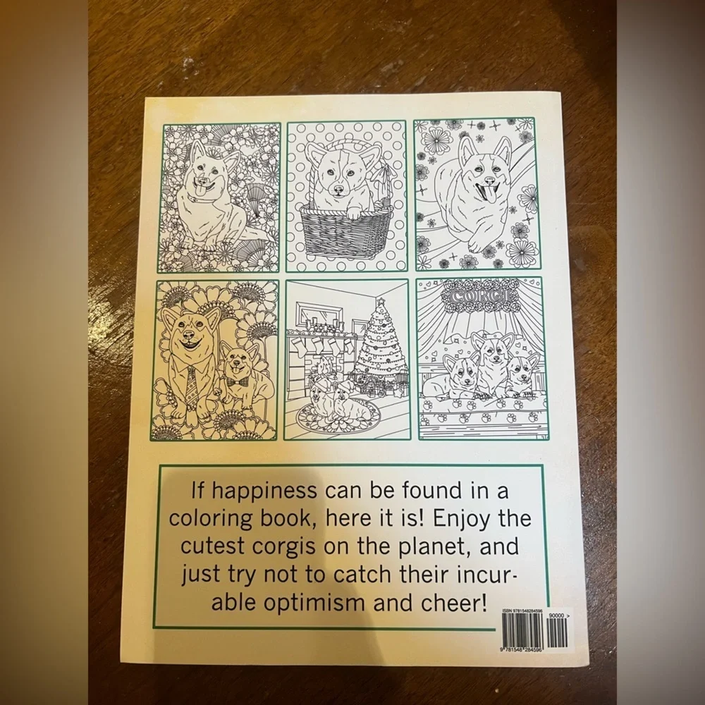 Set of 5 Corgis Coloring Books